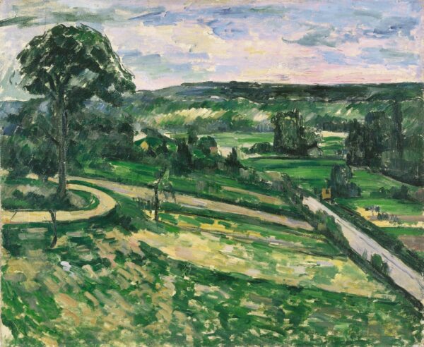 The Tree - by the Bend - by Paul Cézanne
