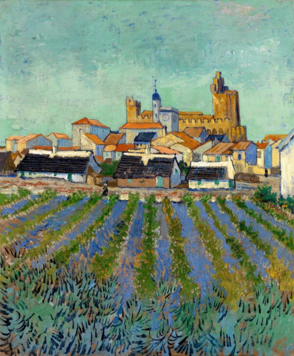 View of Saintes-Maries-de-la-Mer - by Vincent van Gogh