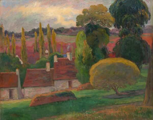 A Farm in Brittany - by Paul Gauguin