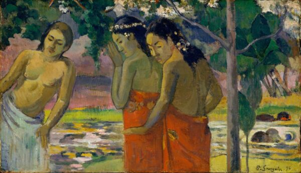 Three Tahitian Women - by Paul Gauguin