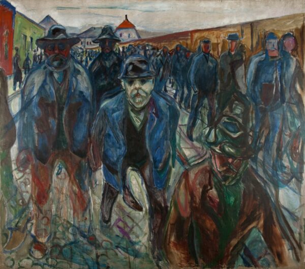 Workers on their Way Home - by Edvard Munch