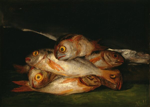 Still Life with Golden Bream - by Francisco Goya y Lucientes