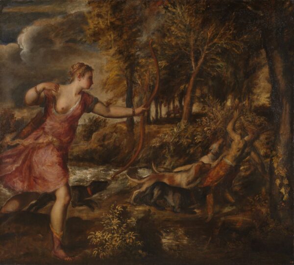 The Death of Actaeon - by Titian