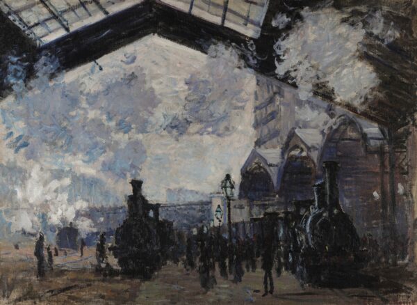 The Gare St-Lazare - by Claude Monet