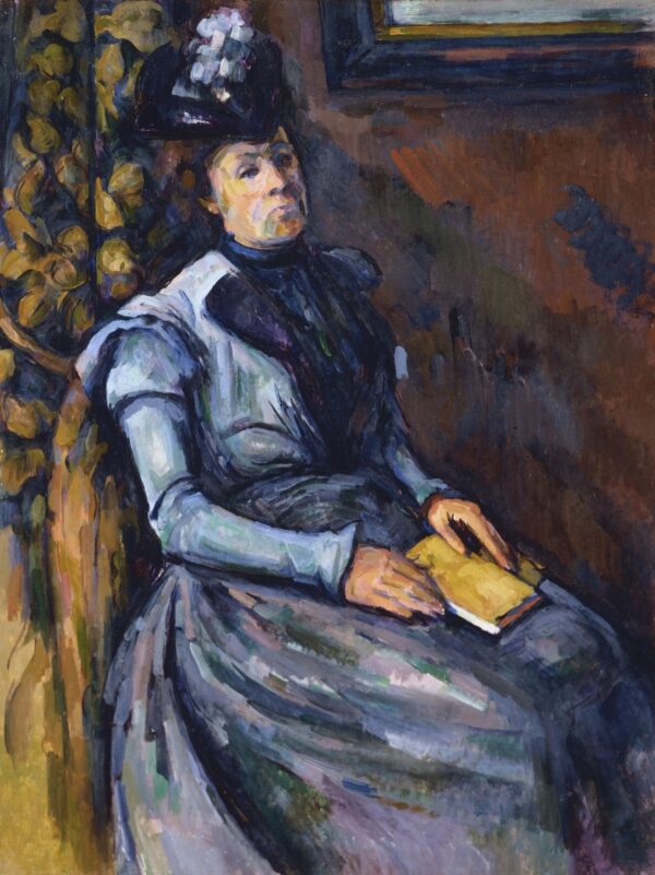 Seated Woman in Blue - by Paul Cézanne