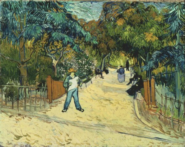 Entrance to the Public Gardens in Arle - by Vincent van Gogh