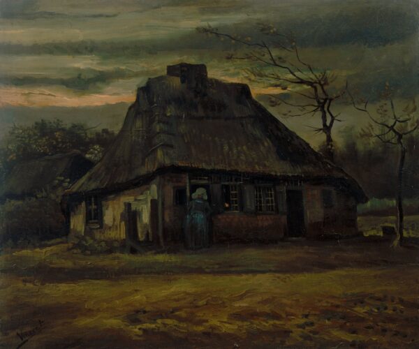 The cottage - by Vincent van Gogh