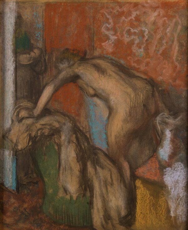 Women Leaving her Bath - by Edgar Degas