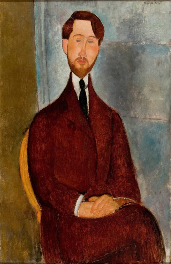 Portrait of Leopold Zborowski - by Amedeo Modigliani