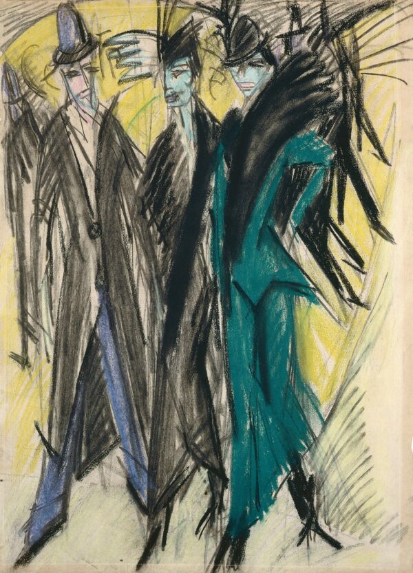 Berlin Street Scene - by Ernst Ludwig Kirchner