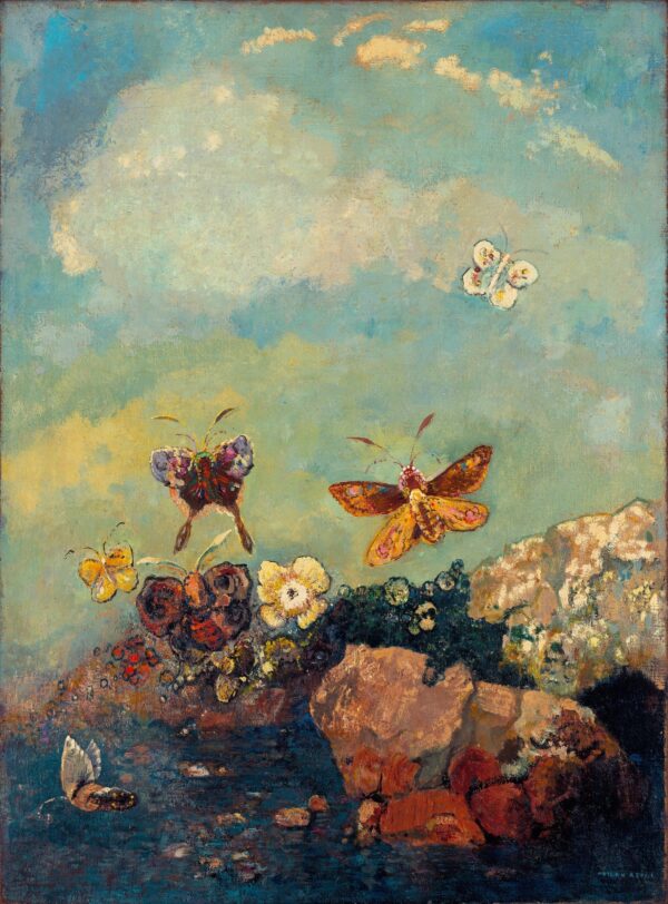 Butterflies - by Odilon Redon