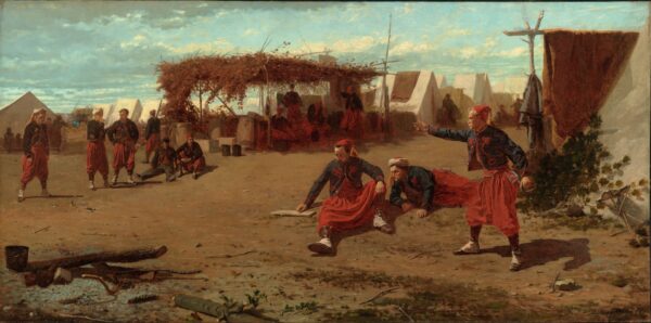 Pitching Quoits - by Winslow Homer