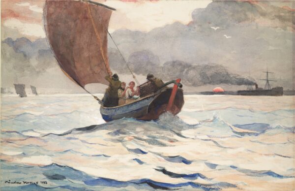 Returning Fishing Boats - by Winslow Homer