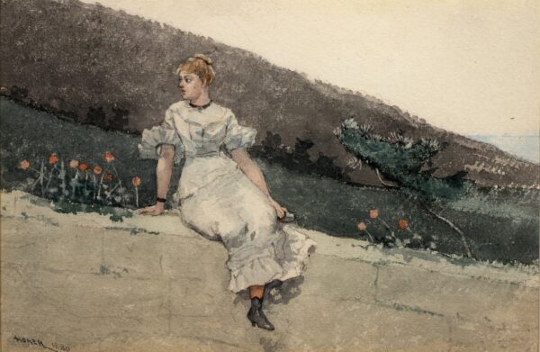 The Garden Wall - by Winslow Homer