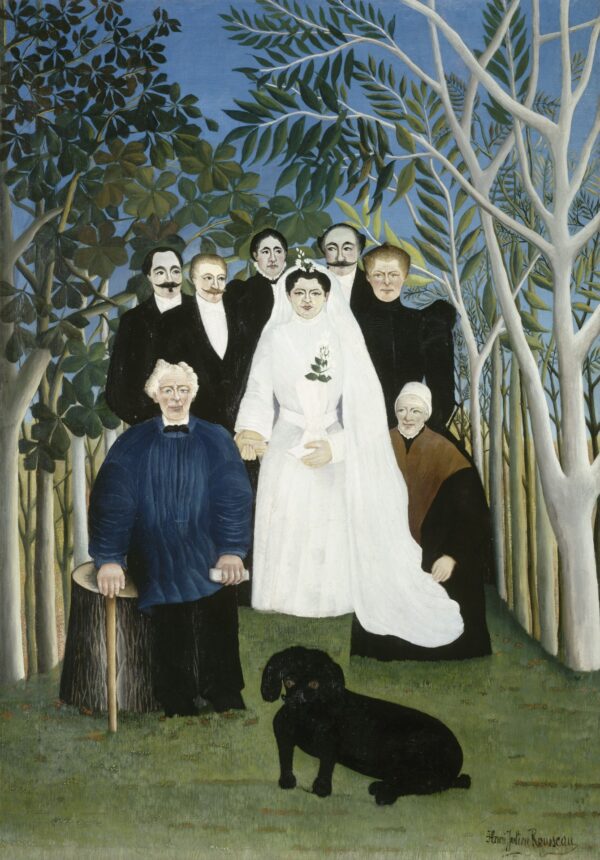 The Wedding Party - by Henri Rousseau