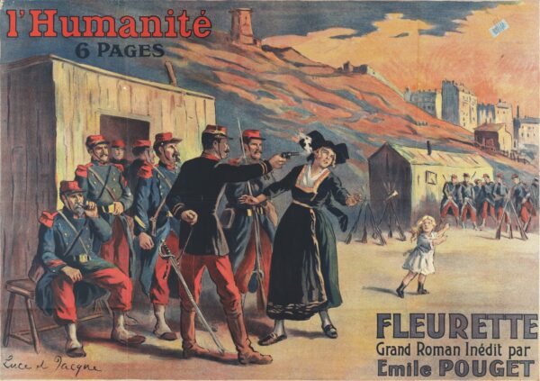 "Fleurette Grand Roman - Unpublished Work - by Emile Pouget" - by Maximilien Luce